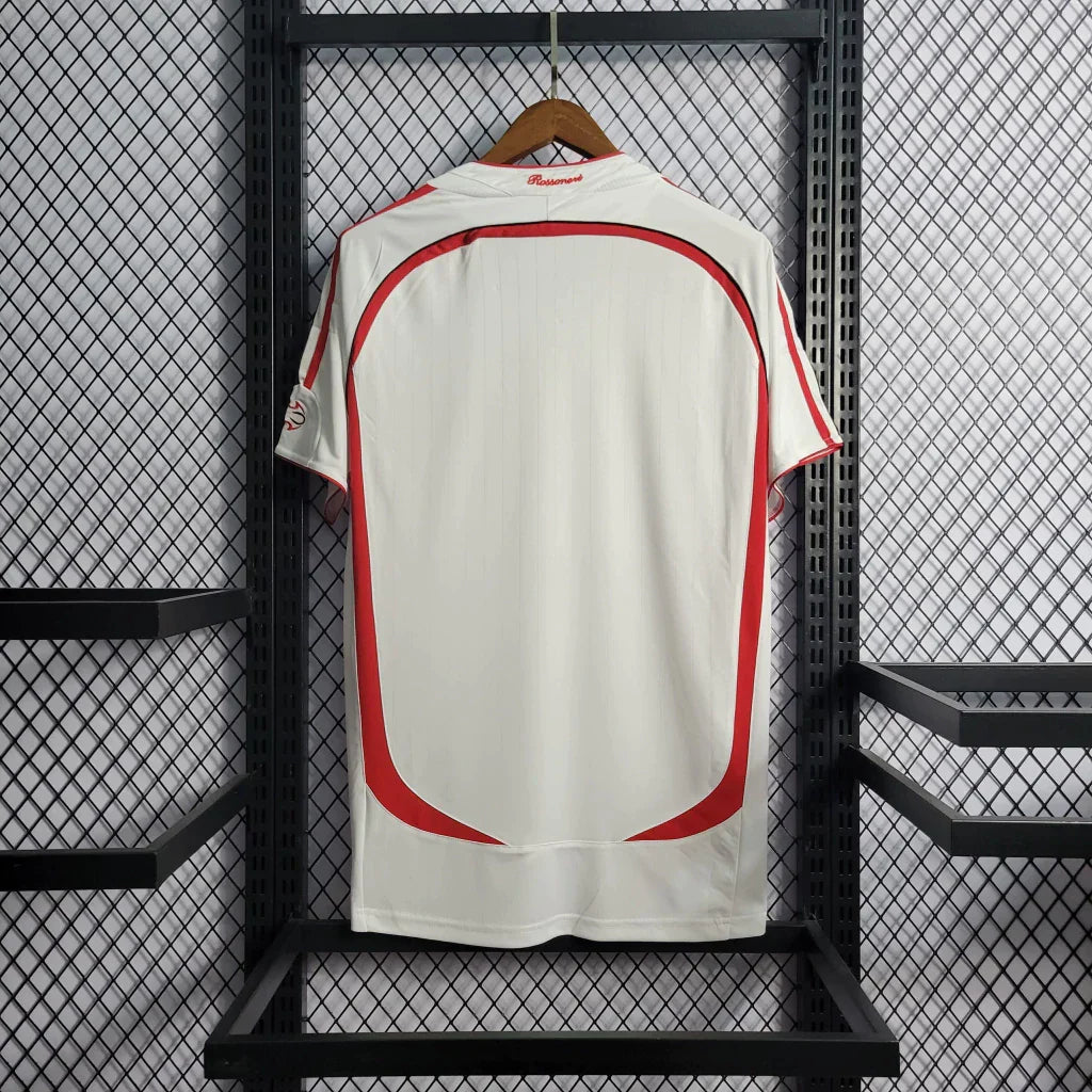 Camisola Retro 06/07 AC Milan Away Final Champions League - Branca
