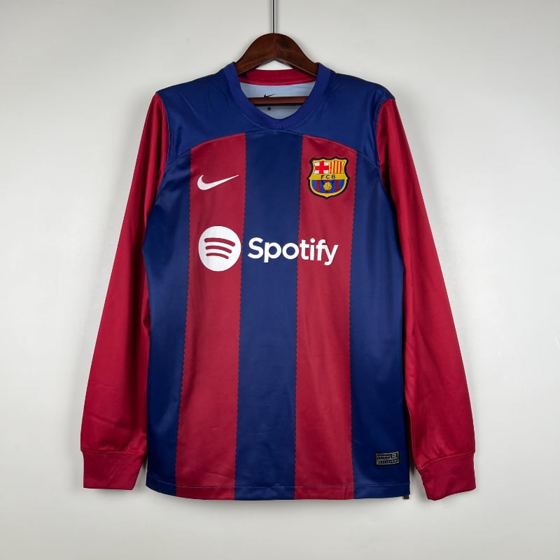 Camisola 23/24 Barcelona  Long Sleeve Home