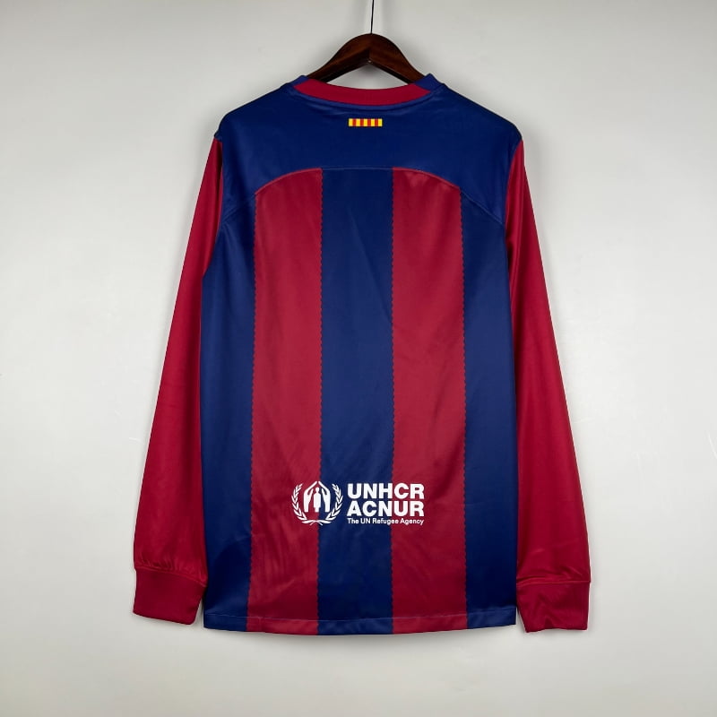 Camisola 23/24 Barcelona Long Sleeve Home